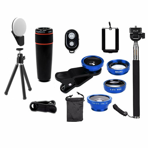 11-in-1 Mobile Phone Camera Lens Kit