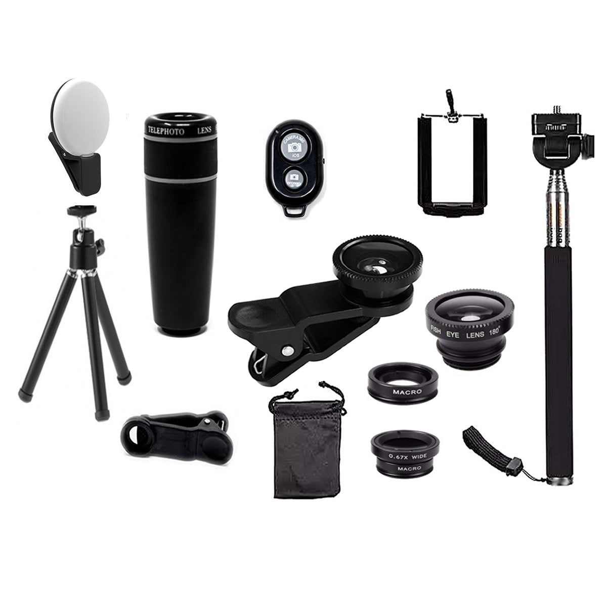 11-in-1 Mobile Phone Camera Lens Kit