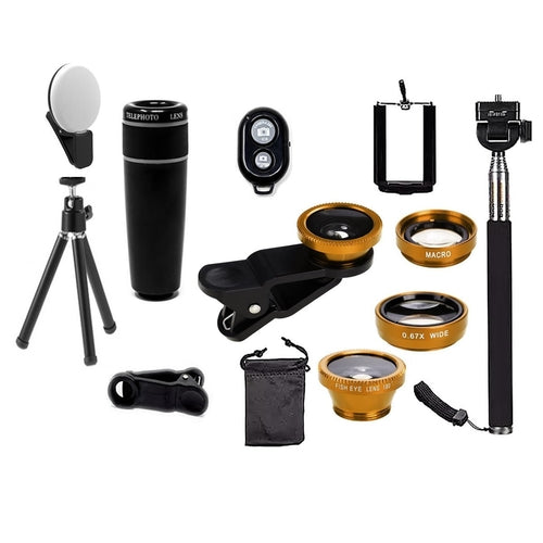 11-in-1 Mobile Phone Camera Lens Kit