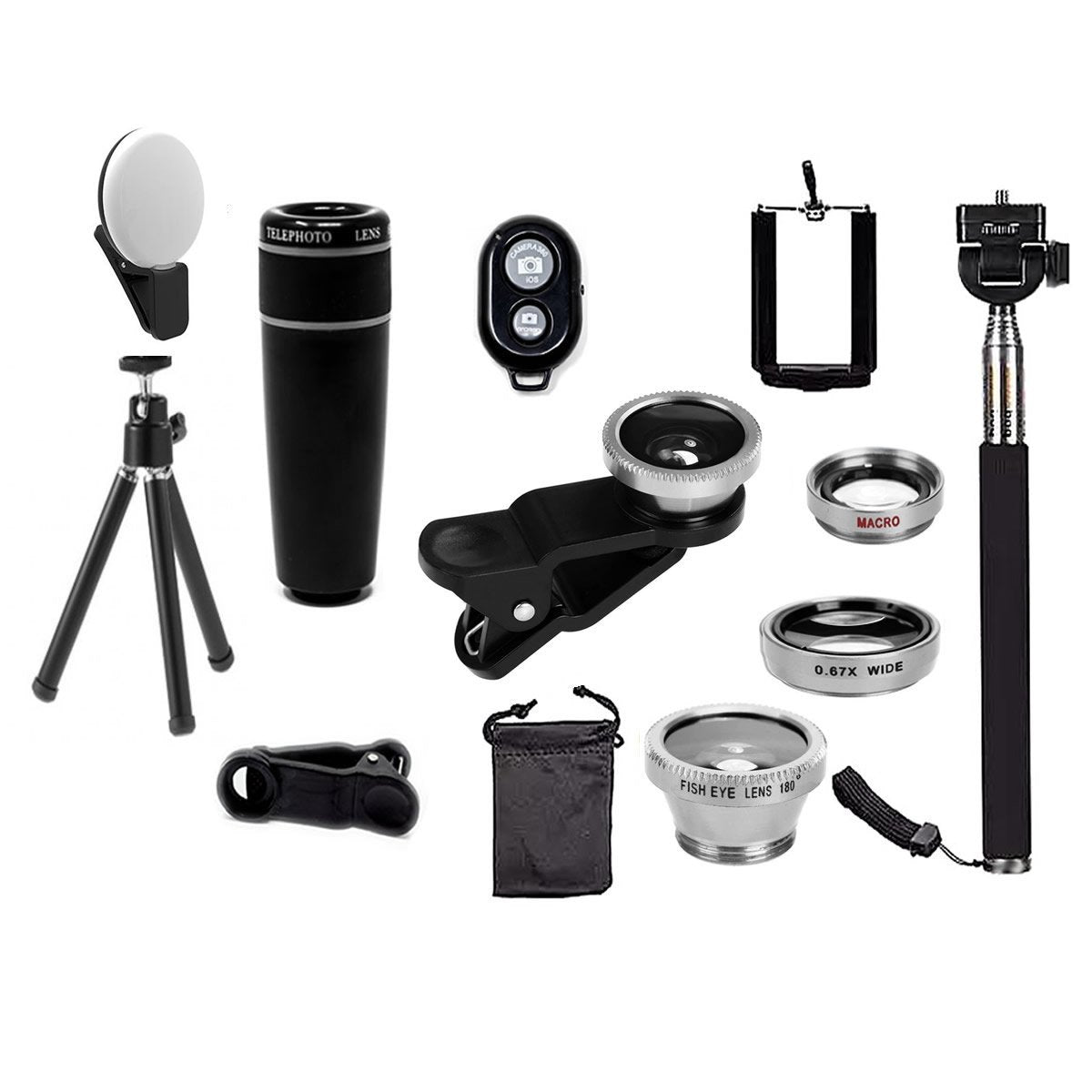 11-in-1 Mobile Phone Camera Lens Kit